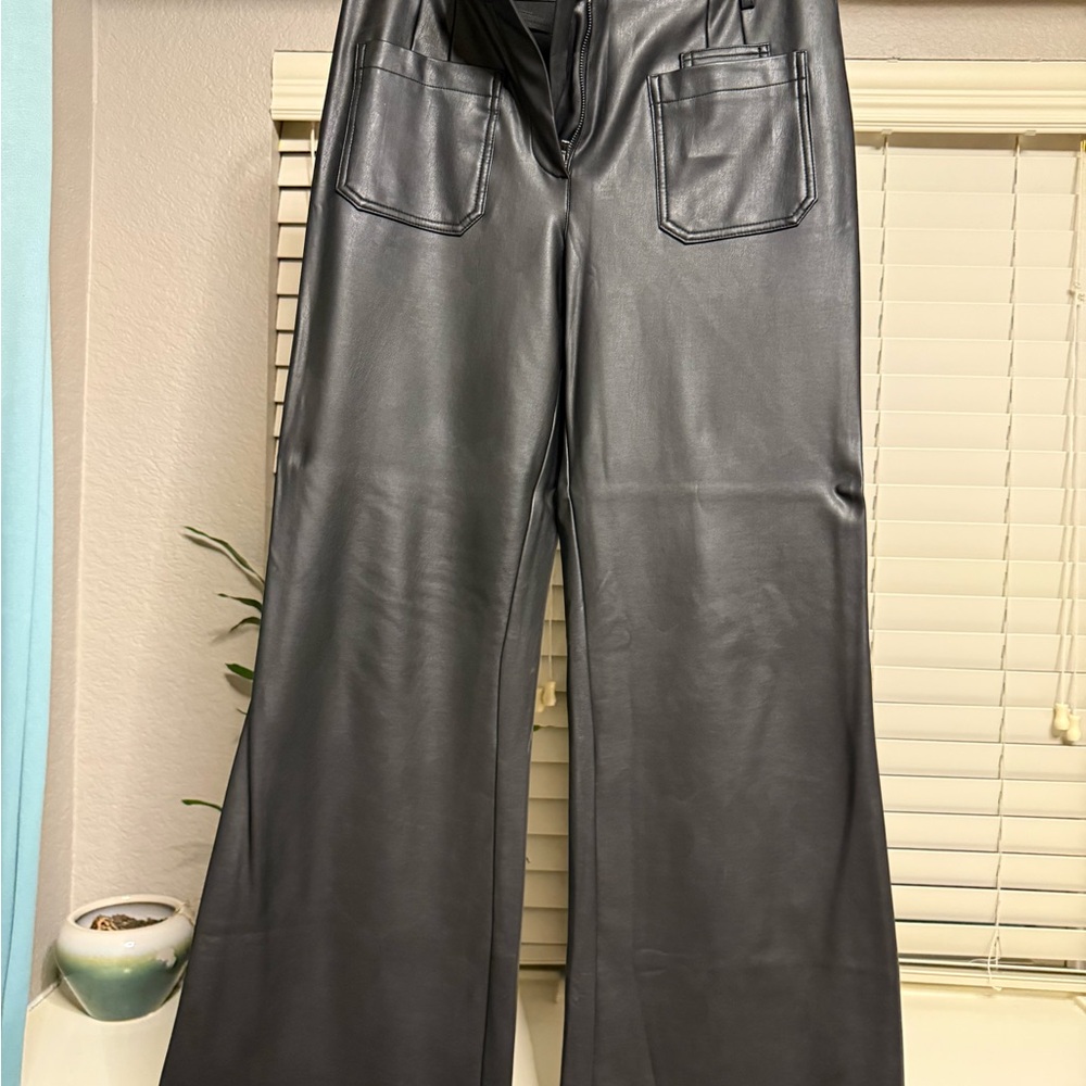 Maeve Midnight Black Flare Trousers - Picture 3 of 4